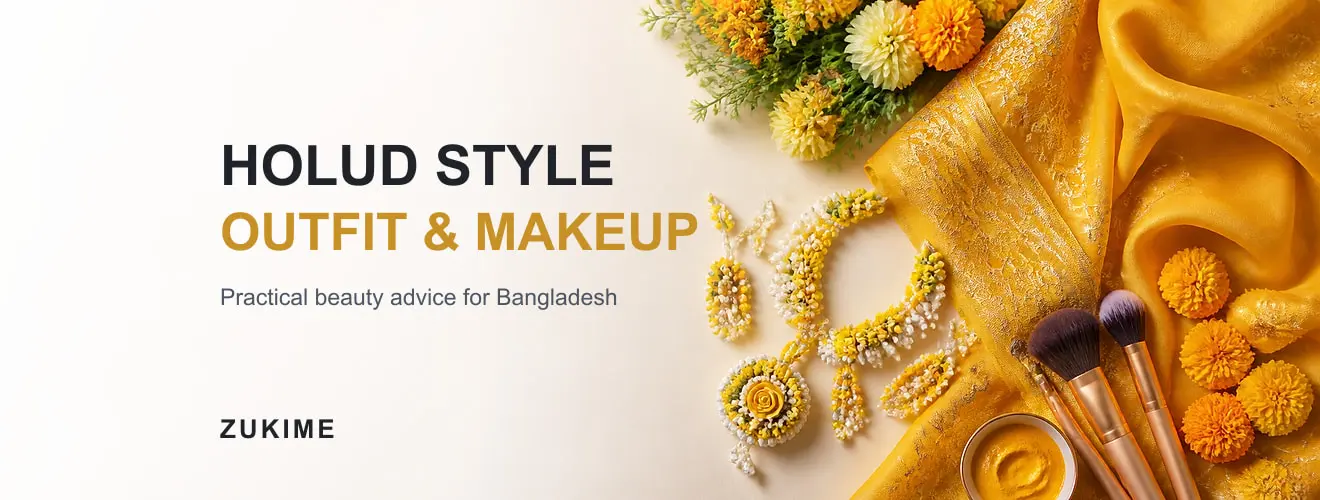 Holud অনুষ্ঠানের Outfit ও Makeup Guide: রং, সাজ ও Tips