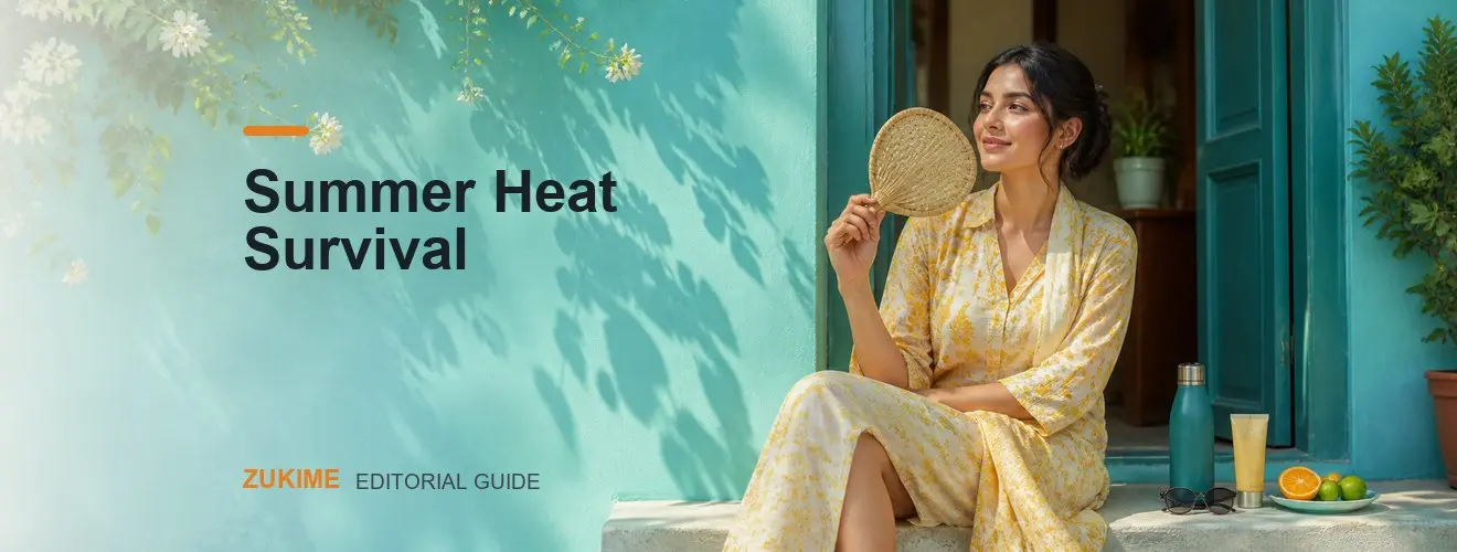 Bangladesh Summer Heat ও Humidity Guide: Outfit, Skincare ও Daily Carry