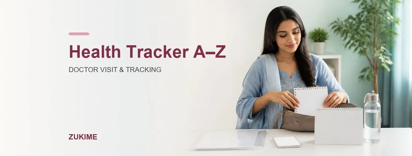 Women’s Health Symptom Tracker A–Z: Doctor Appointment, Period Diary, Reports ও Questions Checklist