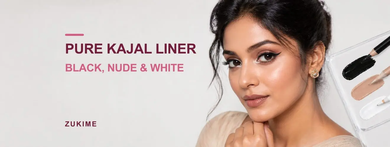 Beauty Glazed Pure Kajal Liner Review: Black, Nude ও White Look Guide