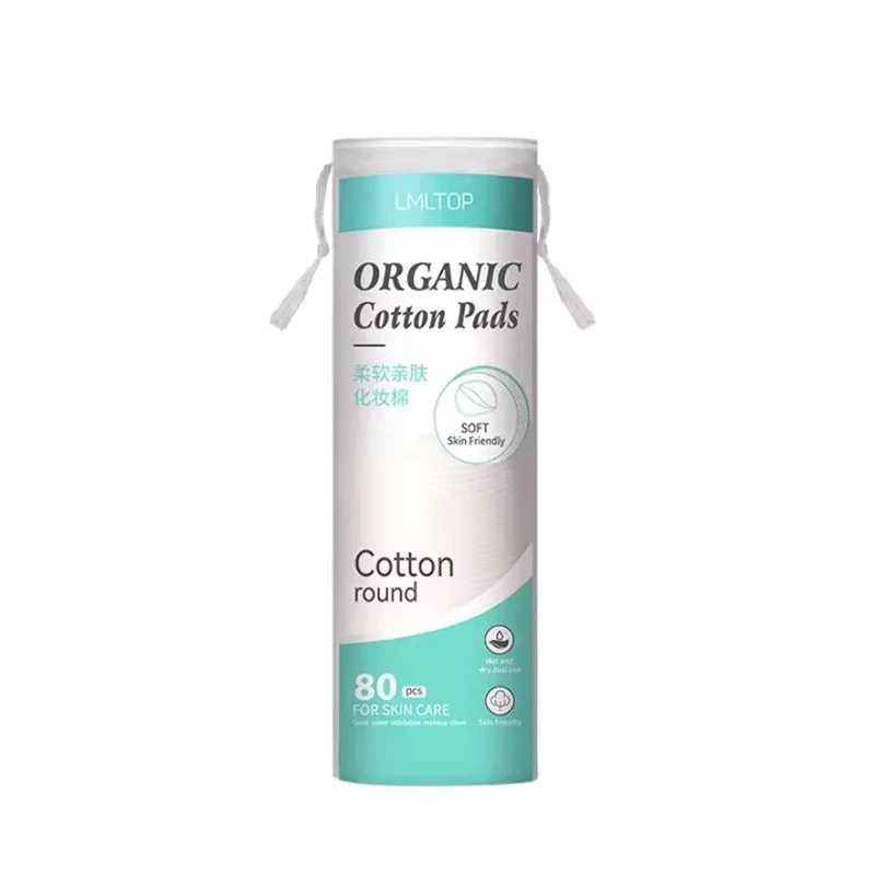 LMLTOP Organic cotton pad round - 80 pcs