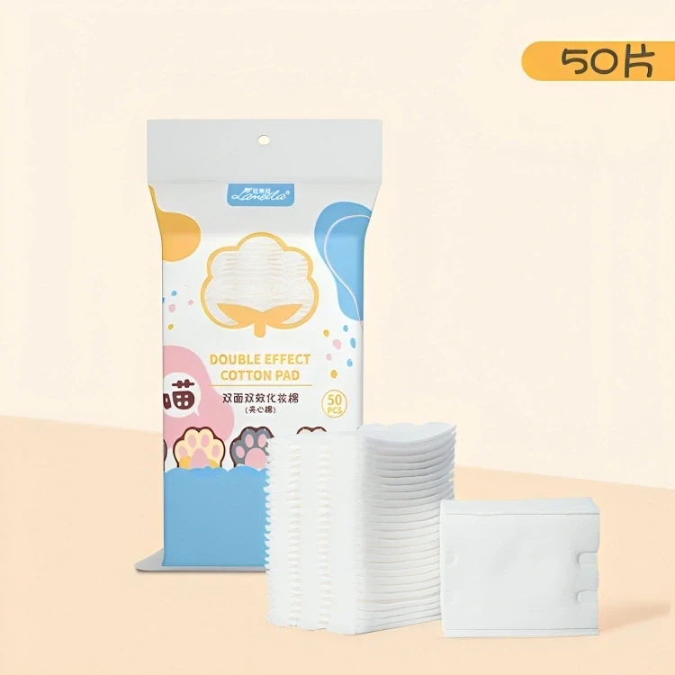 LMLTOP  50pcs 3 Layer Double Side Makeup Cotton Pads