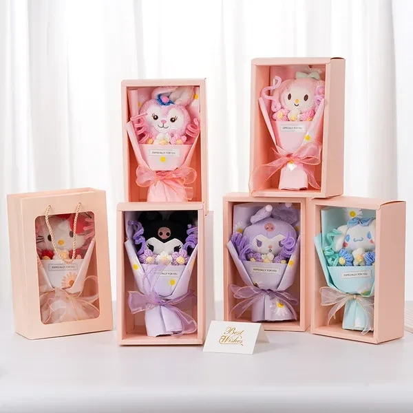 Kurome Anime Inspired Cute Cartoon Plush Doll Bouq...