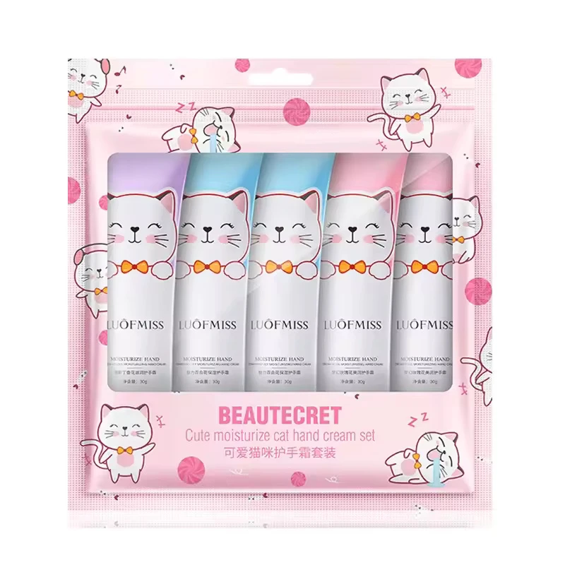 Luofmiss Beautecret Cute Cat Hand Cream Set