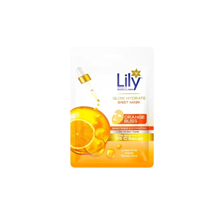 Lily Glow Hydrate Sheet Mask Orange Bliss - 1 Pec