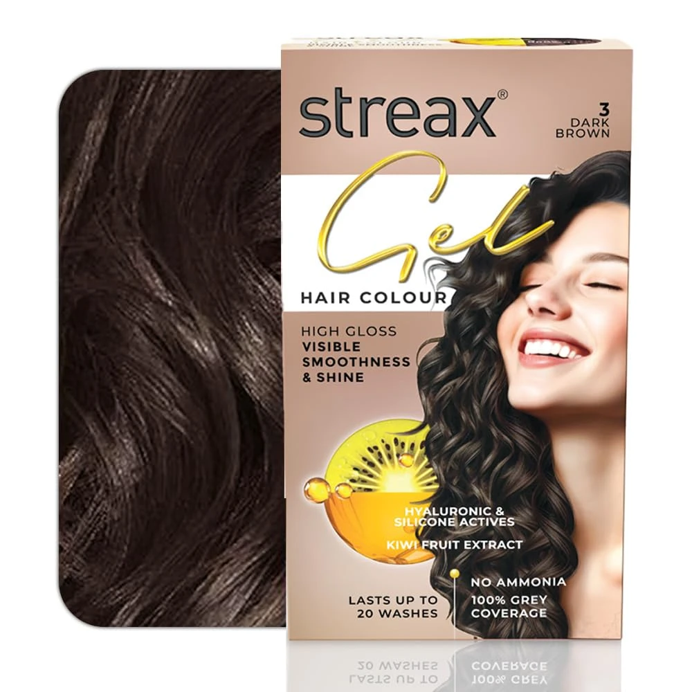 Streax Gel Hair Colour - Dark Brown