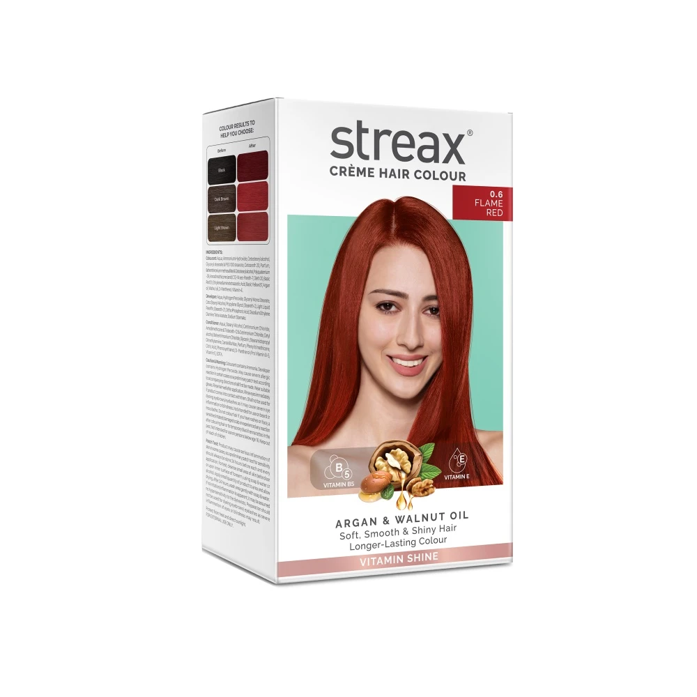 Streax Creme Hair Colour - Flame Red