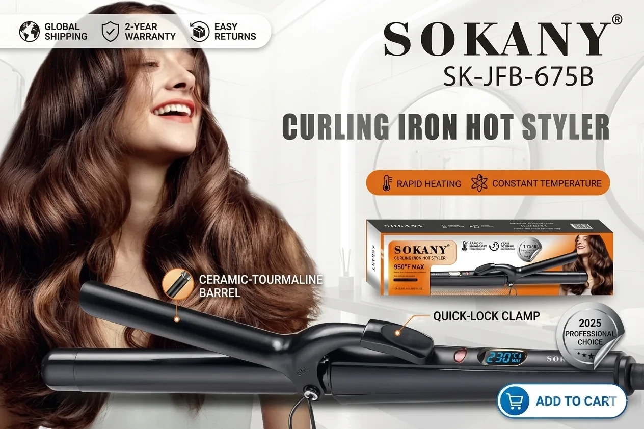 Sokany Hair Curling Iron SK-675B