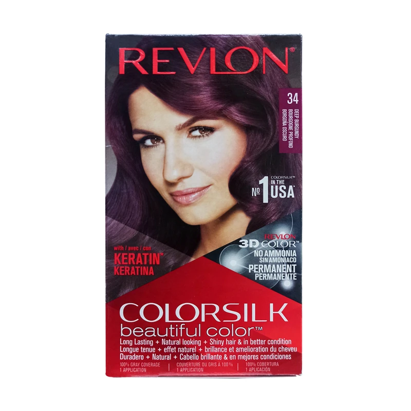 Revlon Colorsilk Hair Color - 34 Deep Burgundy