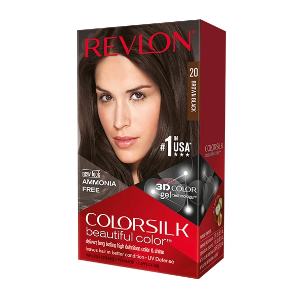 Revlon Colorsilk Hair Color - 20 Brown Black