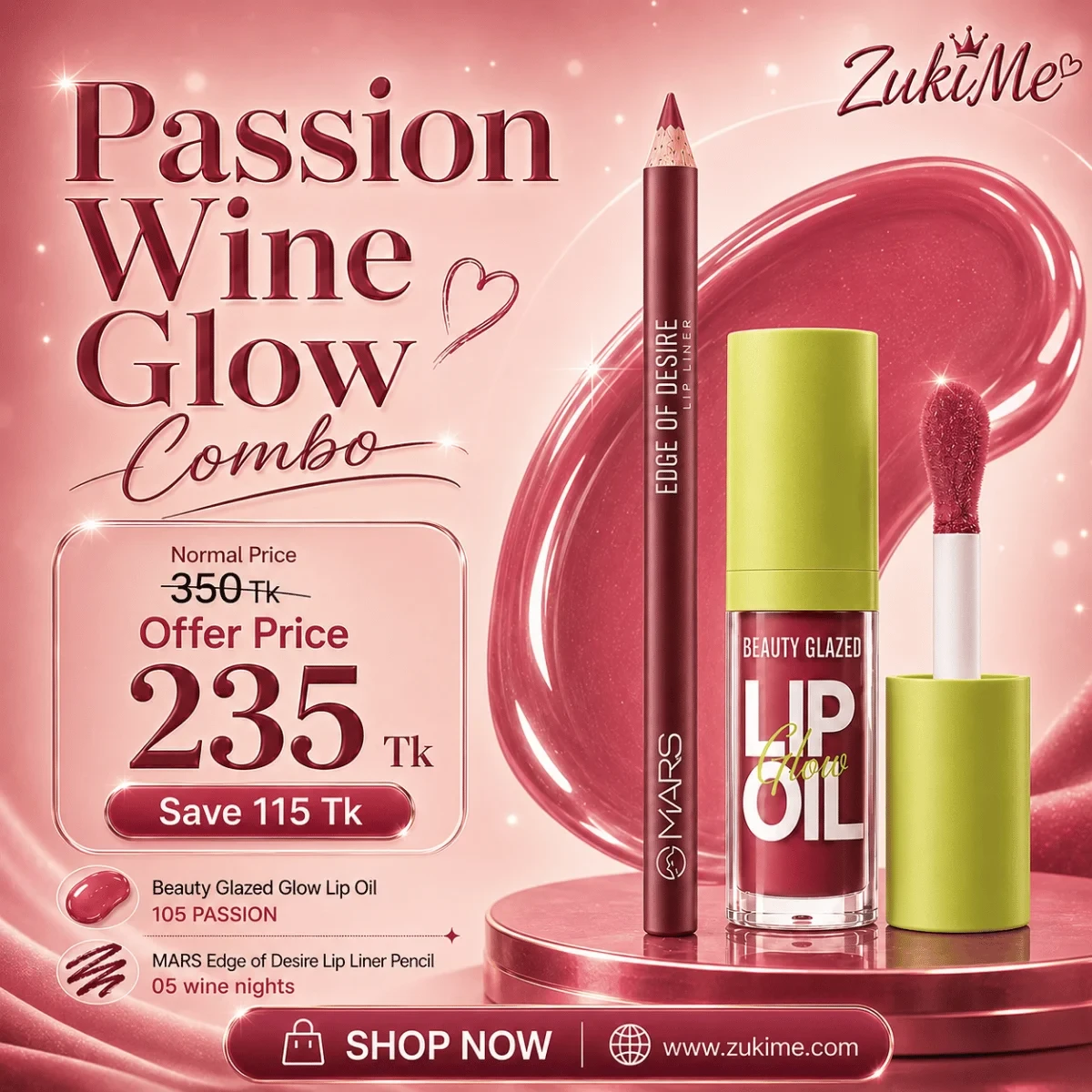 Passion Wine Glow Combo