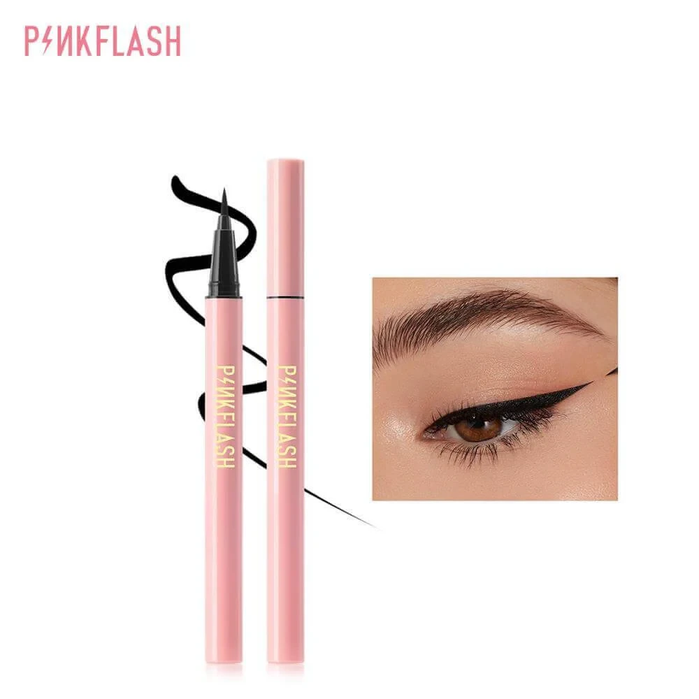 Pink Flash Lock All Day Waterproof Eyeliner - Black
