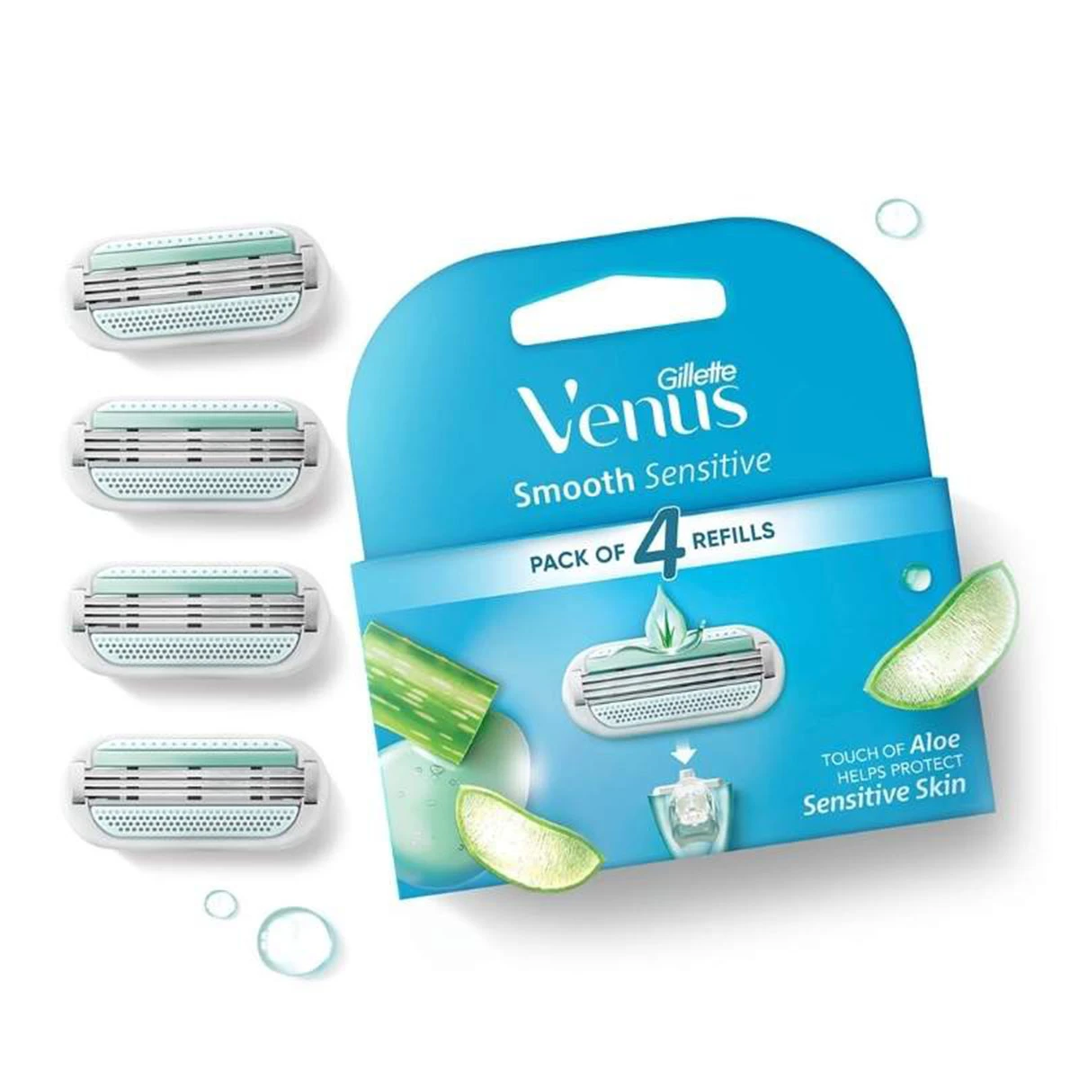 Gillette Venus Smooth Women’s Razor Blades – 4 Refills