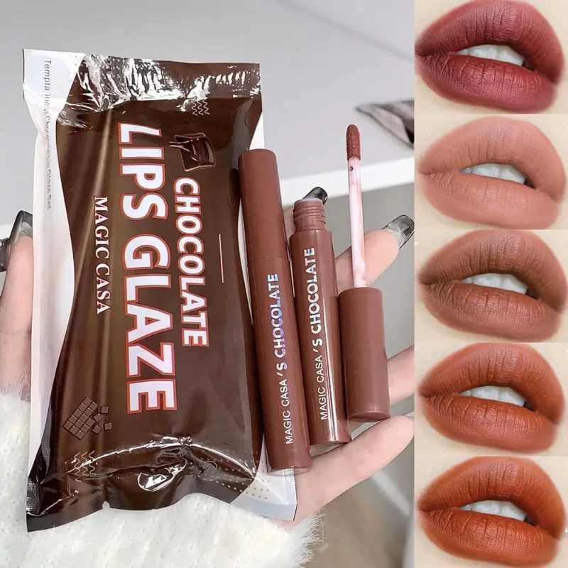 5 Pcs Chocolate Lip Glaze...