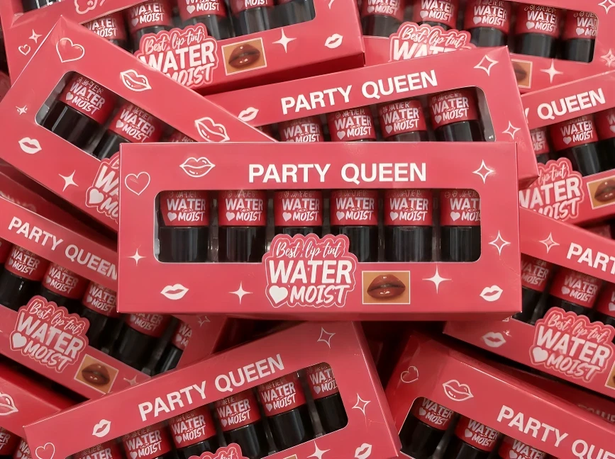 Party Queen Water Moist 6 Pcs Set Lip Tint