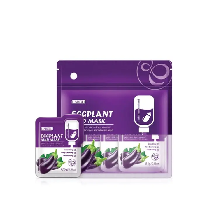 Laikou Eggplant Mud Mask Set - 12 Pcs